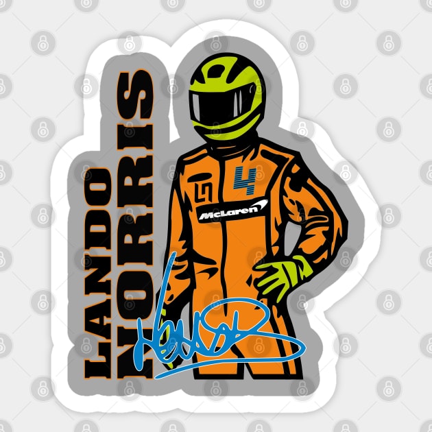 #2 Lando Driver Fan Sticker by Lifeline/BoneheadZ Apparel